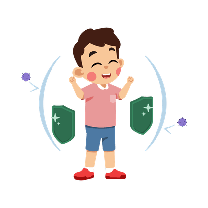 Ondersteuning van het immuunsysteem (kinderen)